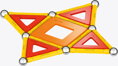 GEOMAG Classic Panels oranžová 35 dílků Eko magnetická STAVEBNICE