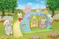 Sylvanian Families duhové houpačky set s figurkou králíka doplněk k herním sadám