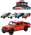 WELLY Auto model Jeep Gladiator 2020 kov zpětný chod 12cm 4 barvy