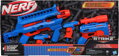 HASBRO NERF Alpha Strike velký modrý herní set 4 dětské blastery + 20 šipek