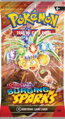 Hra Pokémon TCG SV08 Surging Sparks booster sada 10 karet v sáčku