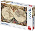 DINO Puzzle Historická mapa 66x47cm foto skládačka 1000 dílků