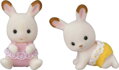 Sylvanian Families dvojčata Chocolate králíků set s kočárkem a doplňky v krabici