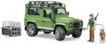 BRUDER 02587 Set auto Land Rover Defender + figurka lovec se psem