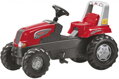 ROLLY TOYS Traktor dětský šlapací Junior s vlečkou červený 800315