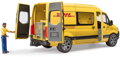 BRUDER 02670 Auto Mercedes-Benz Sprinter DHL set s řidičem a doplňky