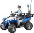 BRUDER 63010 Model 1:16 čtyřkolka policejní 16cm set s řidičem plast