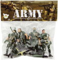 Vojáci army herní set 4 figurky vojenské se zbraněmi a doplňky CZ design plast