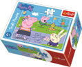 TREFL PUZZLE Prasátko Peppa Pig U rybníka mini 20x13cm 54 dílků 4 druhy