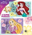 EDUCA Dřevěné puzzle Disney princezny 2x25 dílků