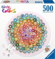 RAVENSBURGER Kulaté puzzle Kruh barev: Donuty 500 dílků