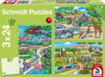 SCHMIDT Puzzle Den v zoo 3x24 dílků