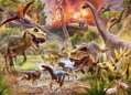 RAVENSBURGER Puzzle Dinosauři na útěku 60 dílků