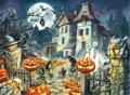 RAVENSBURGER Puzzle Halloweenský dům XXL 300 dílků