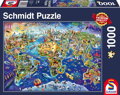 SCHMIDT Puzzle Objevuj svět 1000 dílků