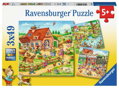 RAVENSBURGER Puzzle Prázdniny na venkově 3x49 dílků