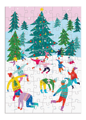 GALISON Puzzle Adventní kalendář: Veselé a třpytivé 12x80 dílků