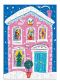 GALISON Puzzle Adventní kalendář: Veselé a třpytivé 12x80 dílků