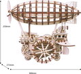 ROBOTIME Rokr 3D dřevěné puzzle Vzducholoď 229 dílků