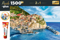 TREFL Sada 2v1 puzzle Manarola, Ligurie, Itálie 1500 dílků s lepidlem