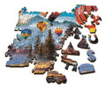 TREFL Wood Craft Origin puzzle Barevné balóny 1000 dílků