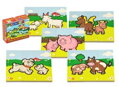 TEDDIES Dřevěné puzzle Moje první zvířátka