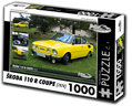 RETRO-AUTA Puzzle č. 1 ŠKODA 110 R COUPE (1974) 1000 dílků