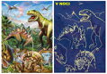 Svítící puzzle Svět dinosaurů XL 100 dílků