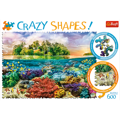 TREFL Crazy Shapes puzzle Tropický ostrov 600 dílků