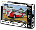 RETRO-AUTA Puzzle BUS č. 15 Škoda 706 RO LUX (1951) 500 dílků