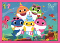 TREFL Puzzle Baby Shark: Rodina 4v1 (12,15,20,24 dílků)