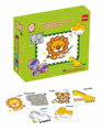 MAC TOYS Vkládací puzzle Zvířátka + vodní malování