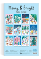 GALISON Puzzle Adventní kalendář: Veselé a třpytivé 12x80 dílků