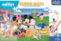 TREFL Oboustranné puzzle Mickey Mouse: Na pouti SUPER MAXI 24 dílků