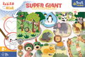 Oboustranné puzzle Treflíci a mláďata v ZOO SUPER GIANT 15 dílků