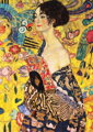 ENJOY Puzzle Gustav Klimt: Dáma s vějířem 1000 dílků