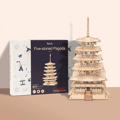 ROBOTIME Rolife 3D dřevěné puzzle Pětipatrová pagoda 275 dílků