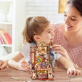 ROBOTIME Rokr 3D dřevěné puzzle Kuličková dráha: Továrna na čokoládu s LED světly 420 dílků