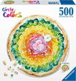 RAVENSBURGER Kulaté puzzle Kruh barev: Pizza 500 dílků