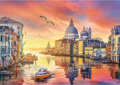 TREFL Puzzle UFT Romantic Sunset: Benátky, Itálie 500 dílků