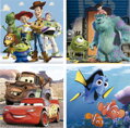 EDUCA Puzzle Disney Pixar 4v1 (12,16,20,25 dílků)