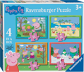 RAVENSBURGER Puzzle Prasátko Pepina: Roční období 4v1 (12, 16, 20, 24 dílků)