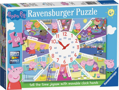 RAVENSBURGER Puzzle s hodinami Prasátko Pepina XL 60 dílků