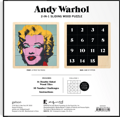 GALISON Posuvné dřevěné puzzle Andy Warhol: Marilyn 2v1 (16 dílků)