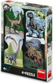 DINO Puzzle Jurský svět 4x54 dílků