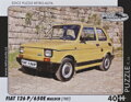 RETRO-AUTA Puzzle č.15 Fiat 126 P,650E maluch (1987) 40 dílků