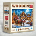 WOODEN CITY Dřevěné puzzle Santa Klaus přichází 1010 dílků