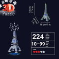 RAVENSBURGER Svítící 3D puzzle Eiffelova věž 224 dílků