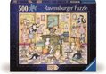 RAVENSBURGER Puzzle Hrátky rozdováděných koček 500 dílků