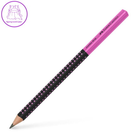 Grafitová tužka Faber-Castell Grip Jumbo / HB černá/růžová